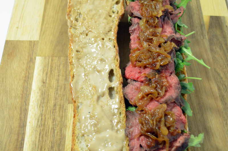 Steak Sandwich with Caramelized Onions