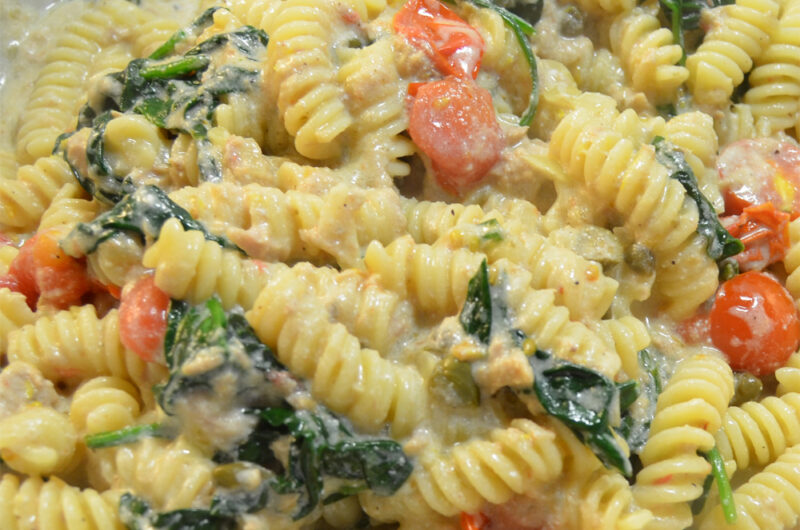 Creamy Tuna Pasta With Spinach